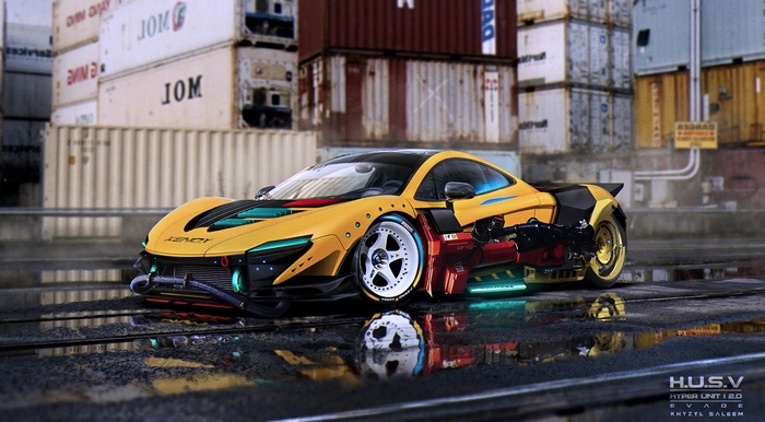 Khyzyl Saleem's futuristic yellow McLaren P1