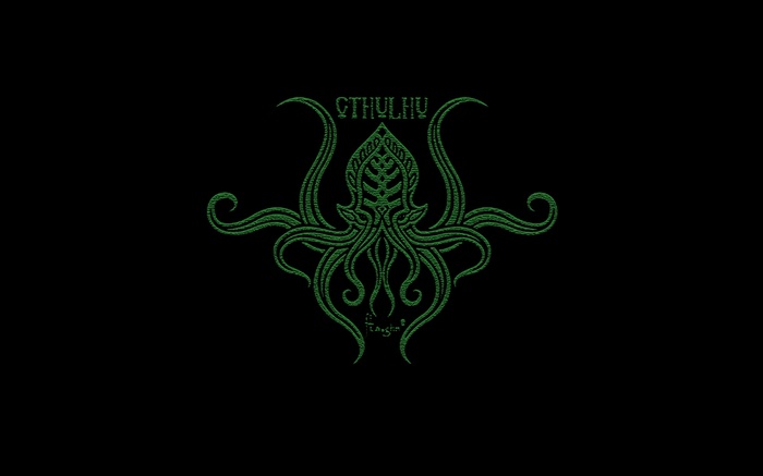Cthulhu Tentacle Creature with Text