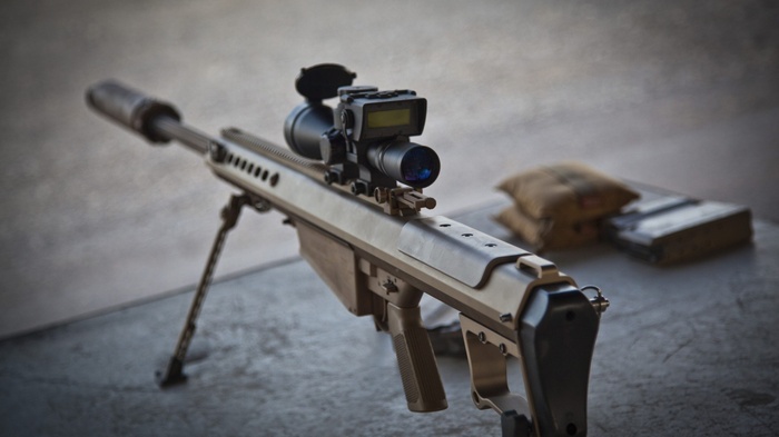 Barrett M82 A1 sniper rifle with scope