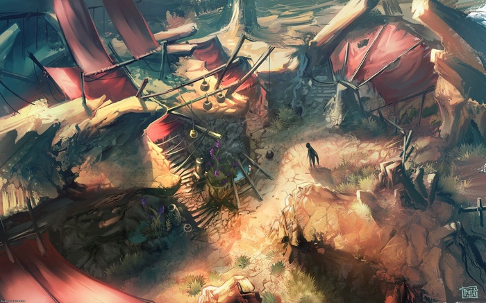 Diablo III Abandoned Camp Scene