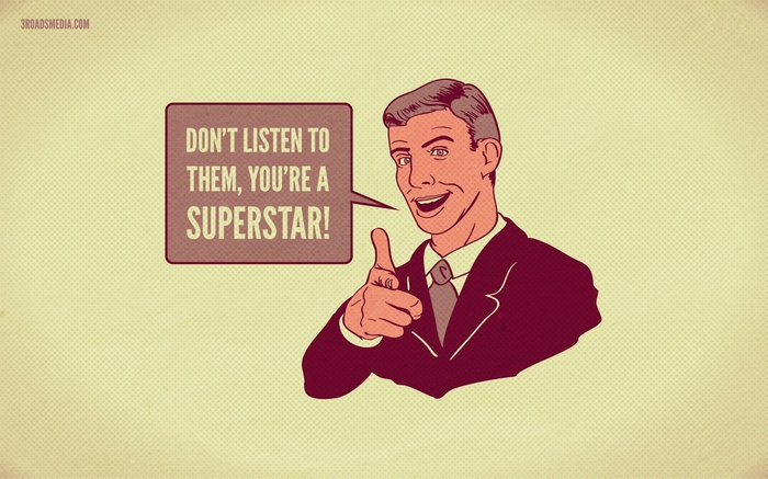 Man in Suit Says "You're A Superstar!"