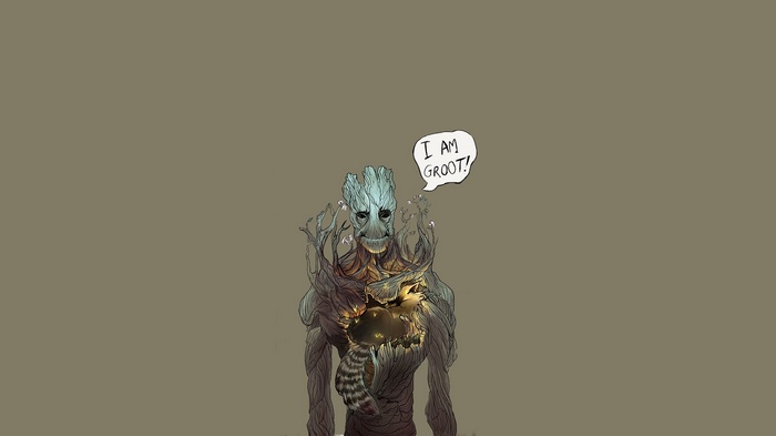 Guardians of the Galaxy Groot and Rocket Raccoon
