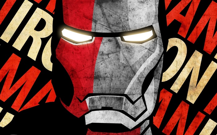 Iron Man Mask with Text