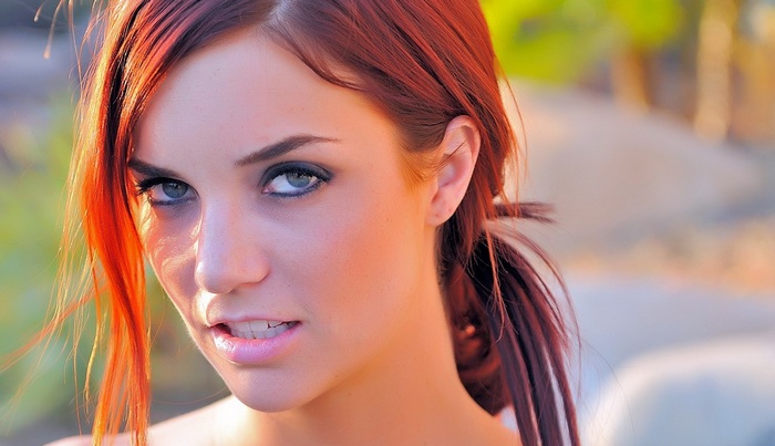 Jayden Cole with a ponytail