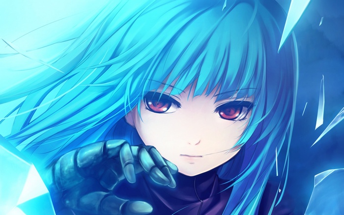 Coffee-Kizoku, King of Fighters, anime, manga, anime girls, blue hair, Kula Diamond