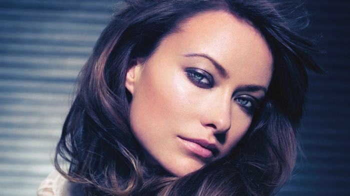 Olivia Wilde portrait with dramatic makeup