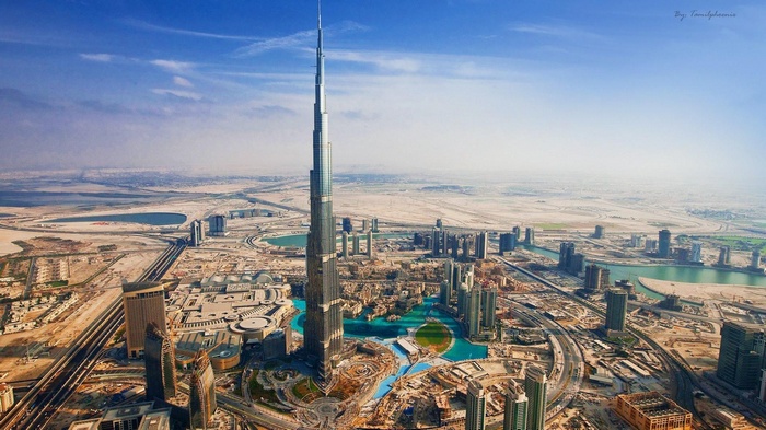 skyscraper, cityscape, Dubai, building, city, Burj Khalifa, United Arab Emirates