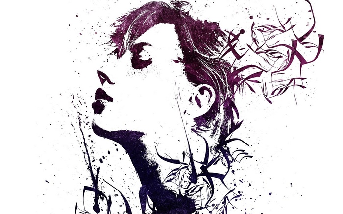 Artwork of Scarlett Johansson by Alex Cherry