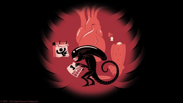 Xenomorph with '1 Day Till Burst' Calendar
