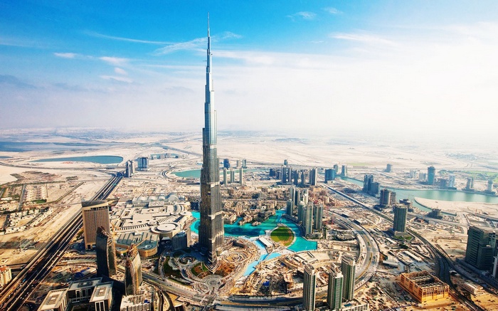 Burj Khalifa and Dubai cityscape