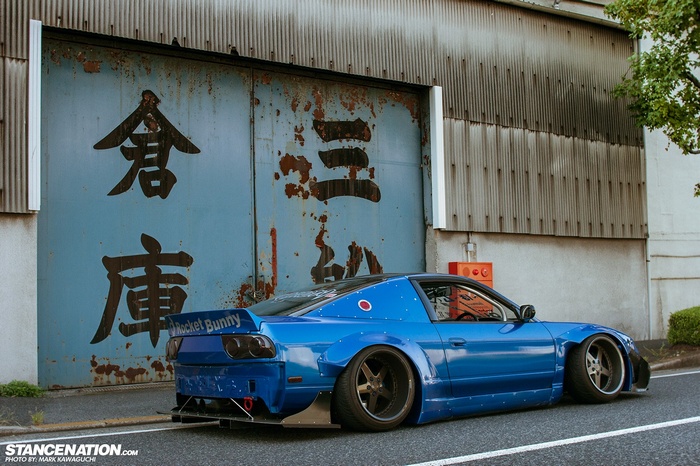 Blue Nissan S13 Rocket Bunny by StanceNation