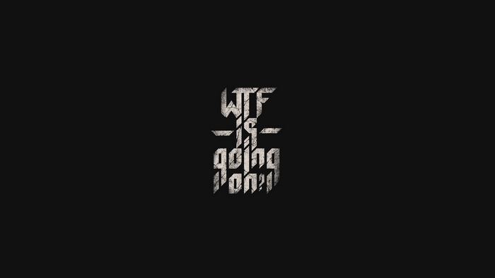 WTF is going on typography