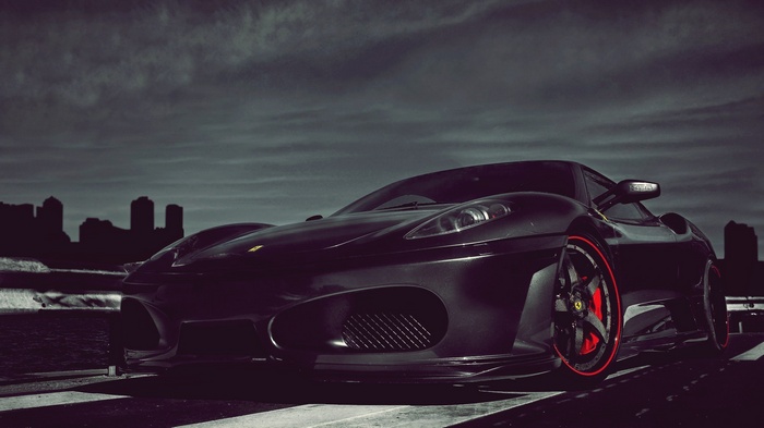 Black Ferrari F430 Supercar