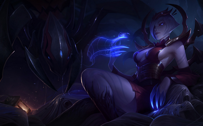 Elise and her spider form from League of Legends