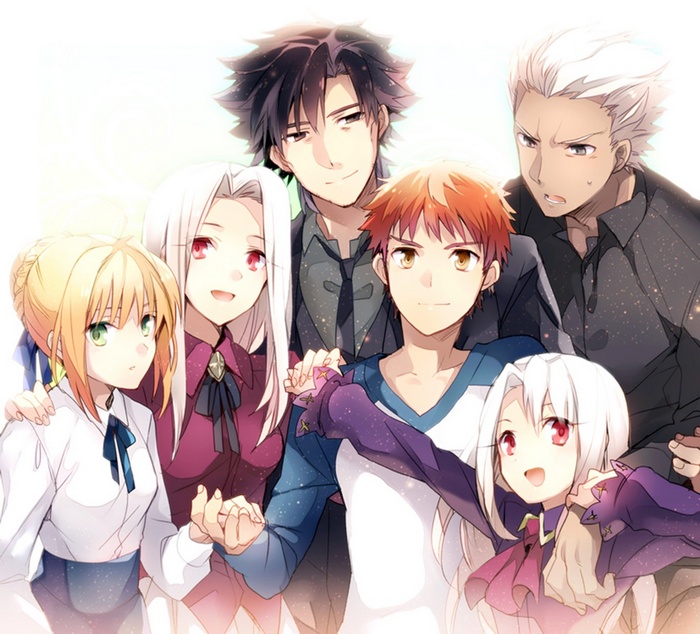 Kiritsugu Emiya, FateStay Night, Archer (FateStay Night), Irisviel von Einzbern, Shirou Emiya, Saber, Illyasviel von Einzbern, FateZero, Fate Series
