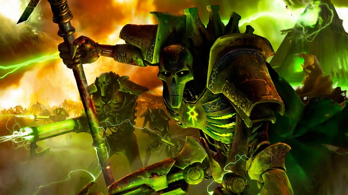 Warhammer 40,000 Necrons in battle