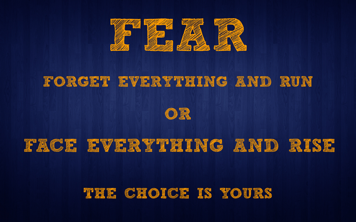 Motivational quote about FEAR