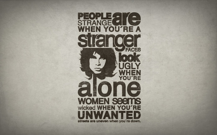 Jim Morrison Typography Quote