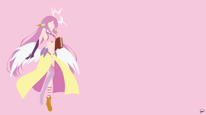 Jibril from No Game No Life anime vector
