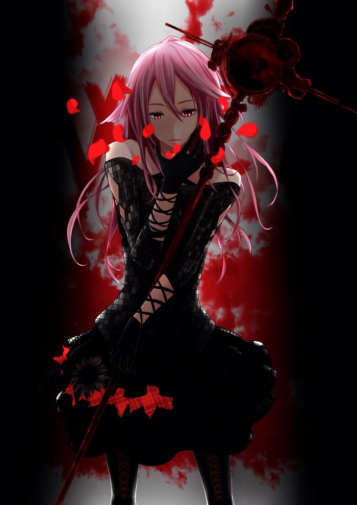Yuzuriha Inori from Guilty Crown with pink hair
