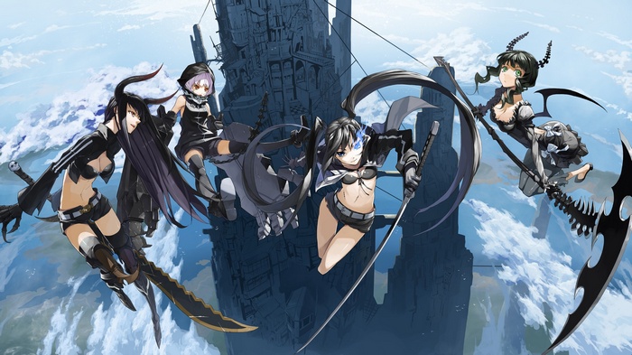Black Rock Shooter, Strength, Dead Master, Black Gold Saw