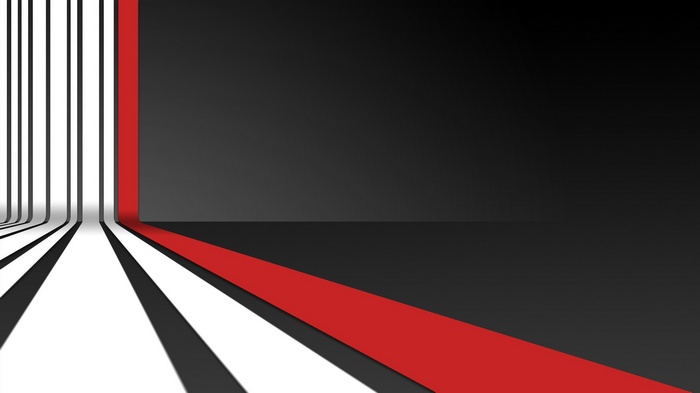 Red and white stripes on a dark background
