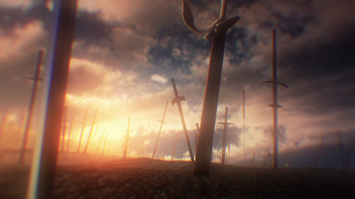 Field of Swords at Sunset