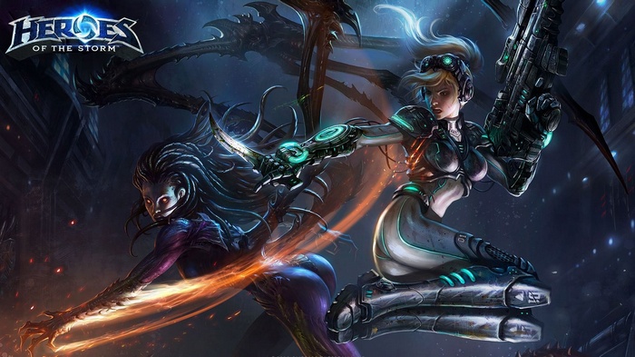 Heroes of the Storm: Sarah Kerrigan and Nova