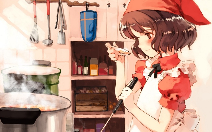 Lina Junhers from Quartett! cooking in a kitchen