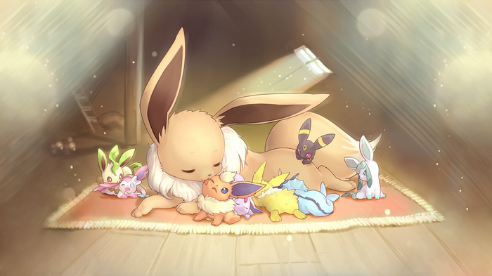 Umbreon, Vaporeon, Eevee, Espeon, Glaceon, Pokémon, Flareon, Leafeon, Sylveon, Jolteon