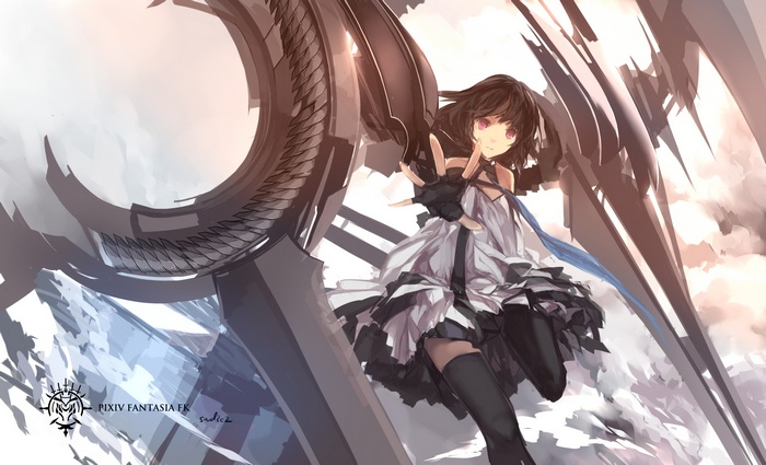 Pixiv Fantasia FK Original Character with Wings