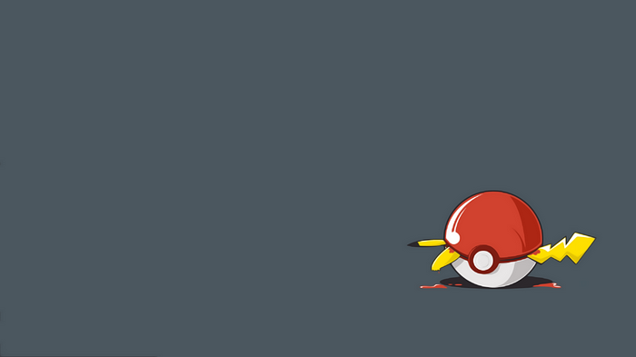 Pikachu tail stuck in a Pokeball