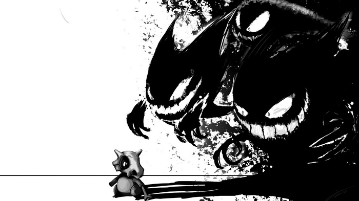 Pokémon, Gengar, Haunter, cubone, Ghastly, video games