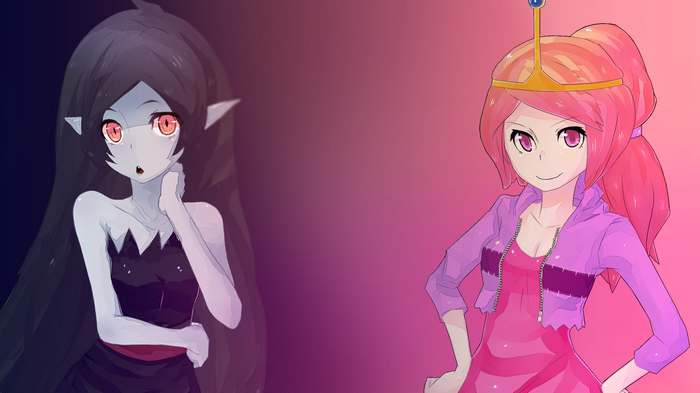 Adventure Time, Marceline the vampire queen, Princess Bubblegum