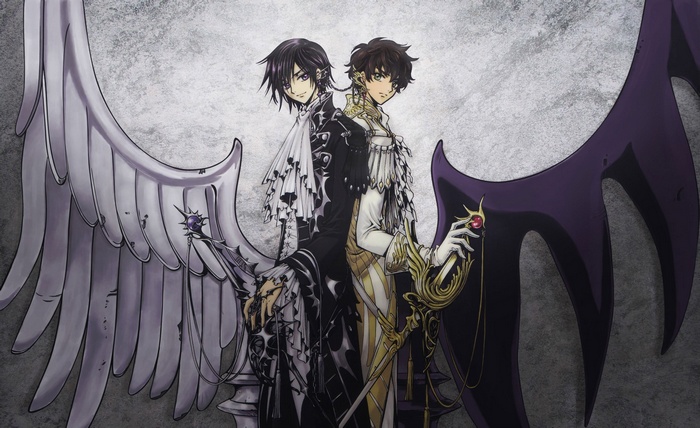 Lelouch and Suzaku from Code Geass