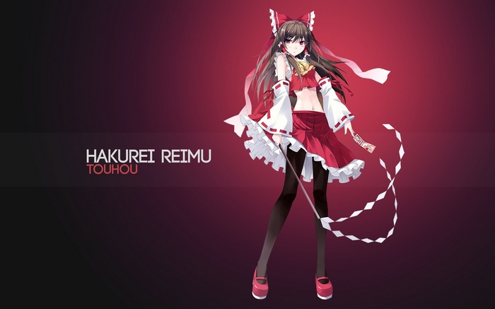 Hakurei Reimu from Touhou Anime Artwork
