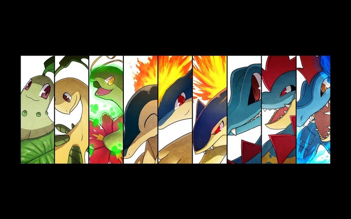 Pokemon Second Generation Evolutions Collage