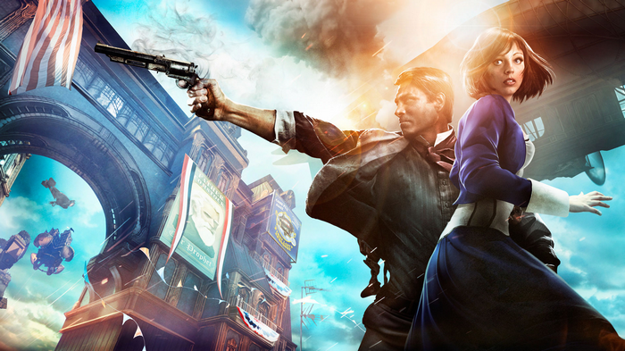 Booker and Elizabeth in BioShock Infinite
