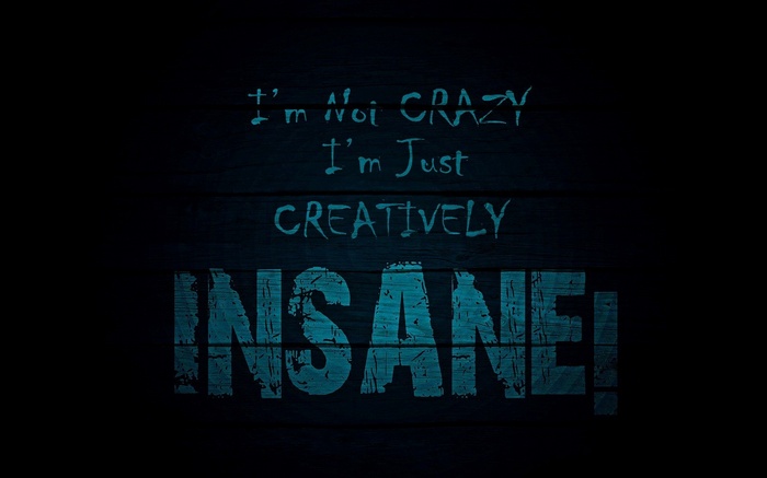 I'm Not Crazy I'm Just Creatively Insane Quote