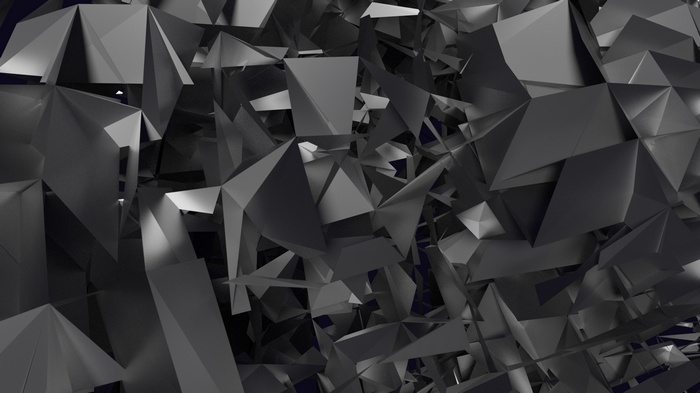 Abstract geometric shapes in dark tones