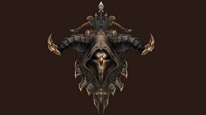 Diablo III Skull Hooded Figure with Crossbow