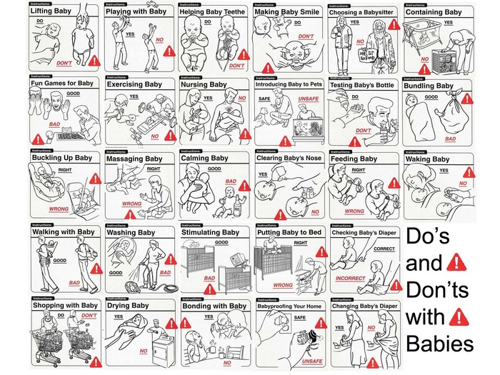 Do's and Don'ts with Babies Infographic