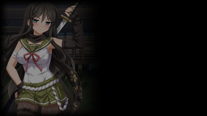 Tsukino Miyu holding a katana