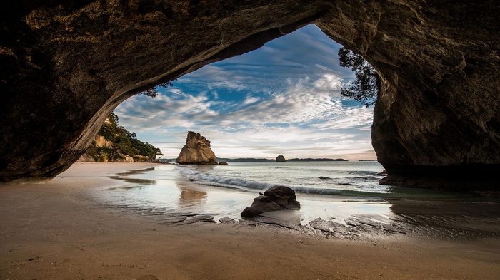 cathedral cove, New Zealand, HD Wallpaper | Rare Gallery