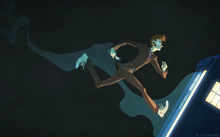 TARDIS, Tenth Doctor, space, Doctor Who