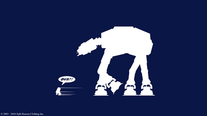 Star Wars AT-AT Walker and a small figure