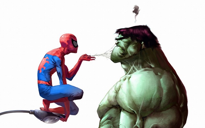 Spider-Man and Hulk in Marvel Comics