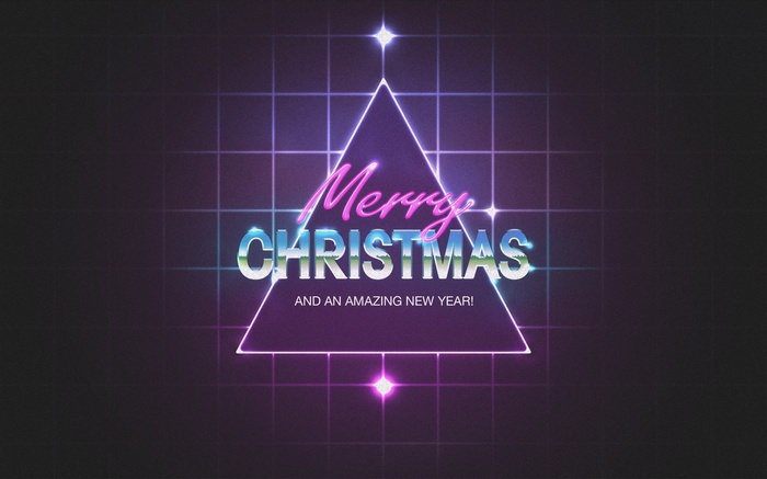Merry Christmas and an Amazing New Year Neon Art