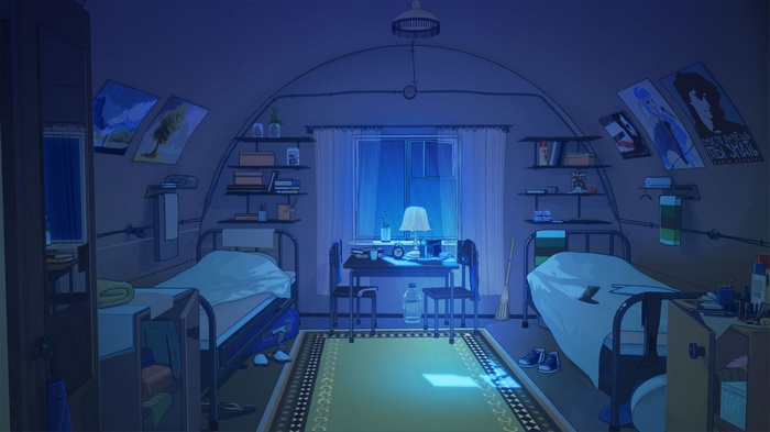 Everlasting Summer, bedroom, night