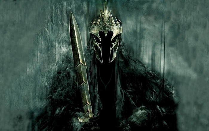 The Witch-king of Angmar with a sword